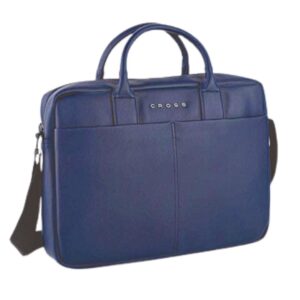 Jiloz Prime Briefcase – Navy Blue with Trolley Strap