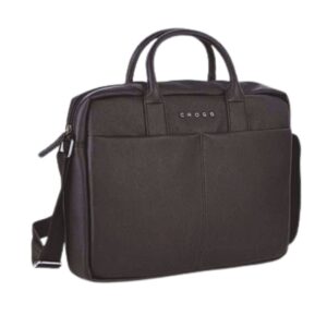 Jiloz Prime Briefcase – Black with Trolley Strap