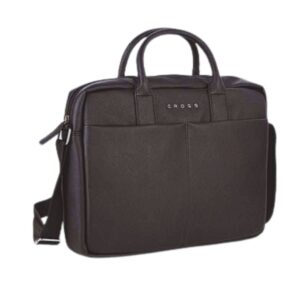 Jiloz Prime Briefcase – Brown with Trolley Strap