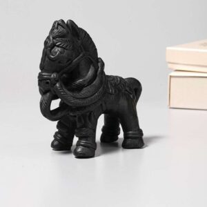 Black Pottery - Horse - I – Handcrafted Horse Sculpture