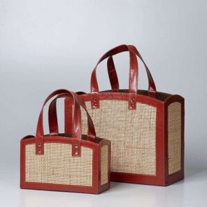 Cane Bag – Handcrafted Cane & Leather Bag