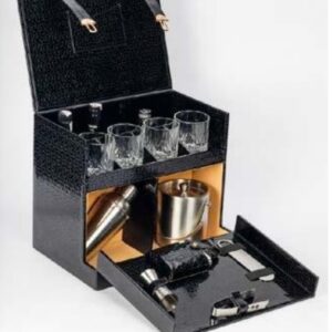 Gigantic Bar Set Black Leather