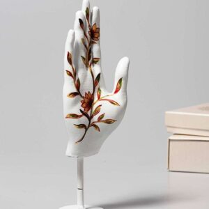 Hand Mudra – Handcrafted Painting on Resin Hand Sculpture