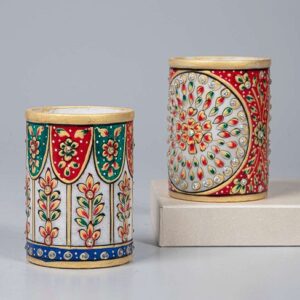 Pen Stand – Marble Meenakari