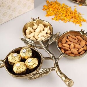 Pomegranate Bowl - III – Handcrafted Metallic Bowl