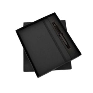 Black Elastic, Pen & Diary Set