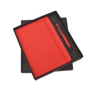 Red Elastic Pen & Diary Set