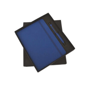 Blue Elastic Pen & Diary Set