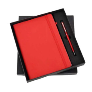 Diary Pen Set – Red Elastic