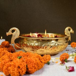 Gold Plated Pure Brass Urli
