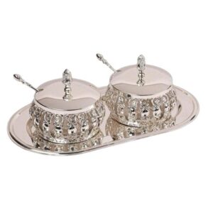 Sugar Pots with Tray