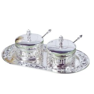 Sugar Pots with Tray