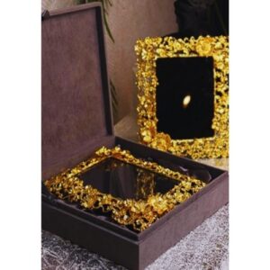 Crafted Flower Photo Frame (Gold)
